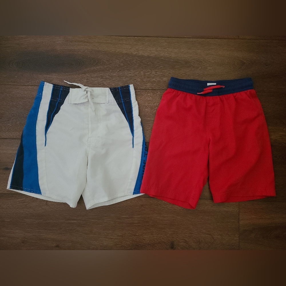 Boys 2 Pairs sz S Swim Trunks Board Shorts